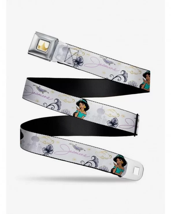 Sale Item Disney Aladdin Jasmine Palace Flowers Seatbelt Belt $9.96 Belts